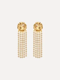 Crystal Fringe Chandelier Earrings