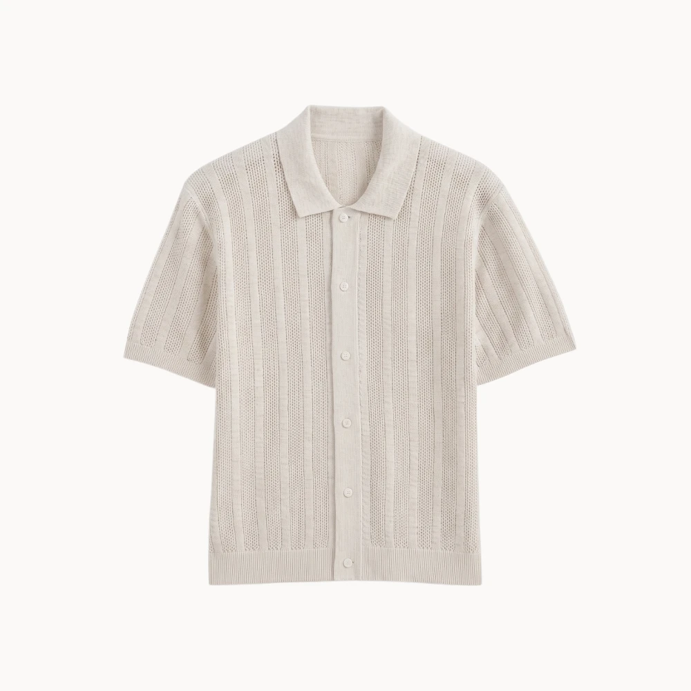 Textured Knit Resort Shirt