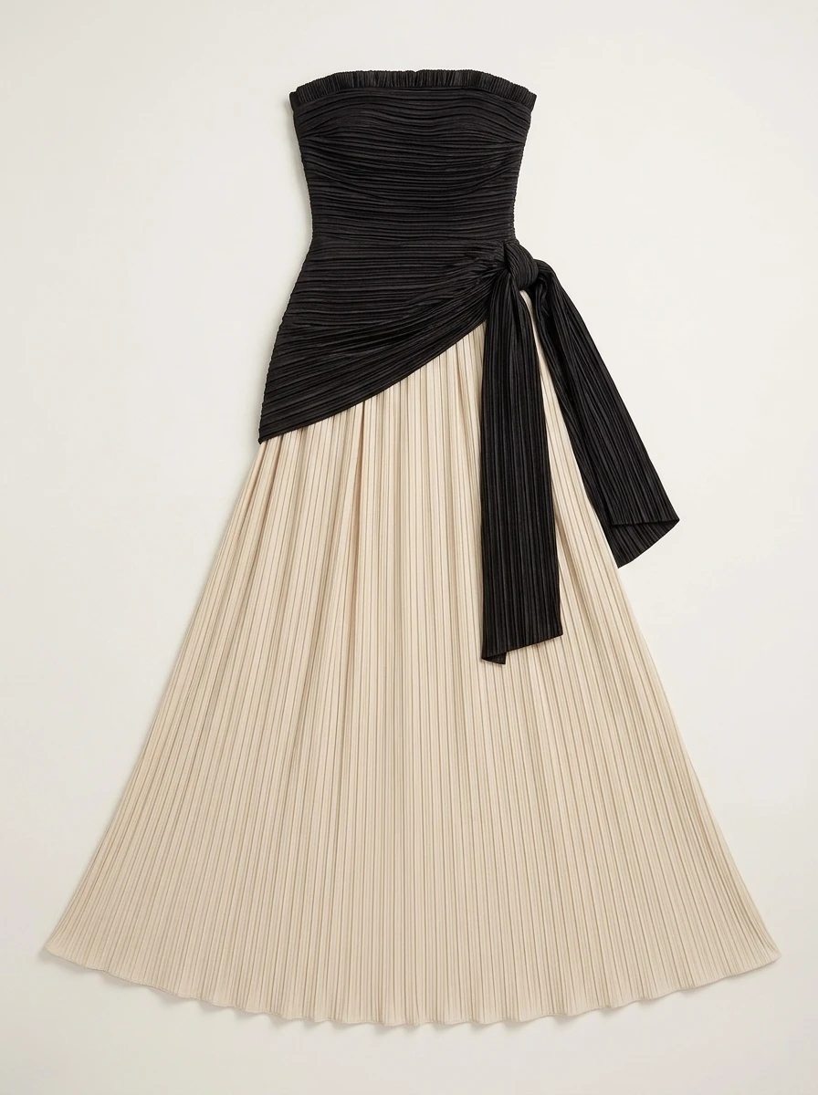 Laia Bustier Strapless Maxi Dress