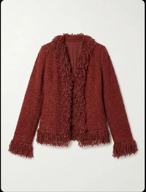 Fringed Tweed Jacket
