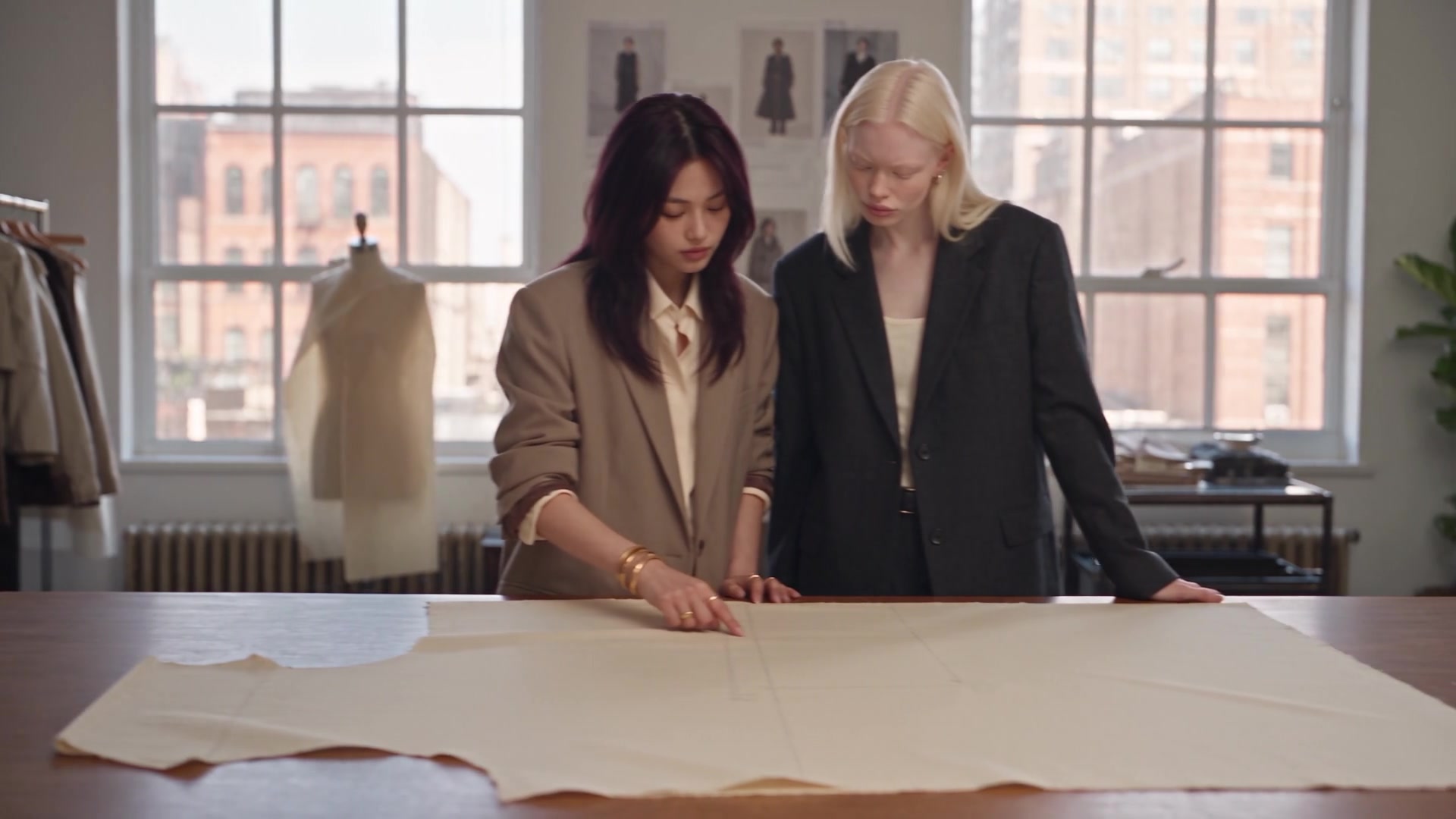 Danel's AI twins working across a fashion atelier and product studio