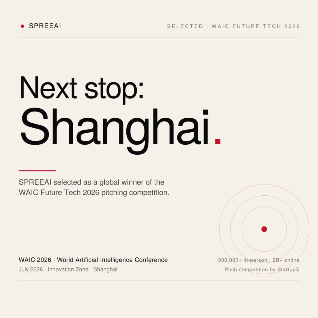 Next Stop, Shanghai: SPREEAI Named a Global Winner of WAIC Future Tech 2026