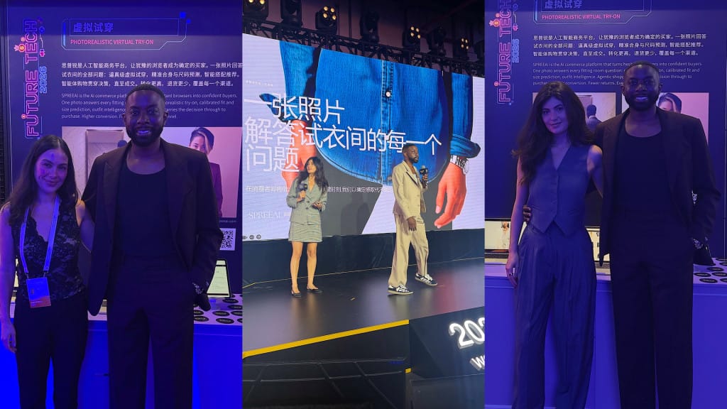 The SPREEAI team in Shanghai during WAIC 2026.